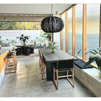 Chelsea | Dining Table Vintage Elm Natural (Black)