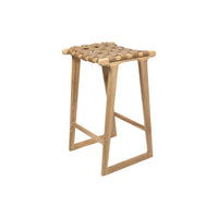 Ivy | Kitchen Stool Leather Sand