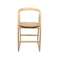 Mabel | Kitchen Stool Leather Sand