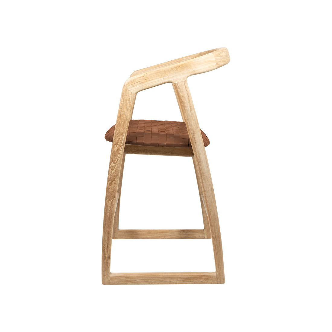 Mabel | Kitchen Stool Leather Tan