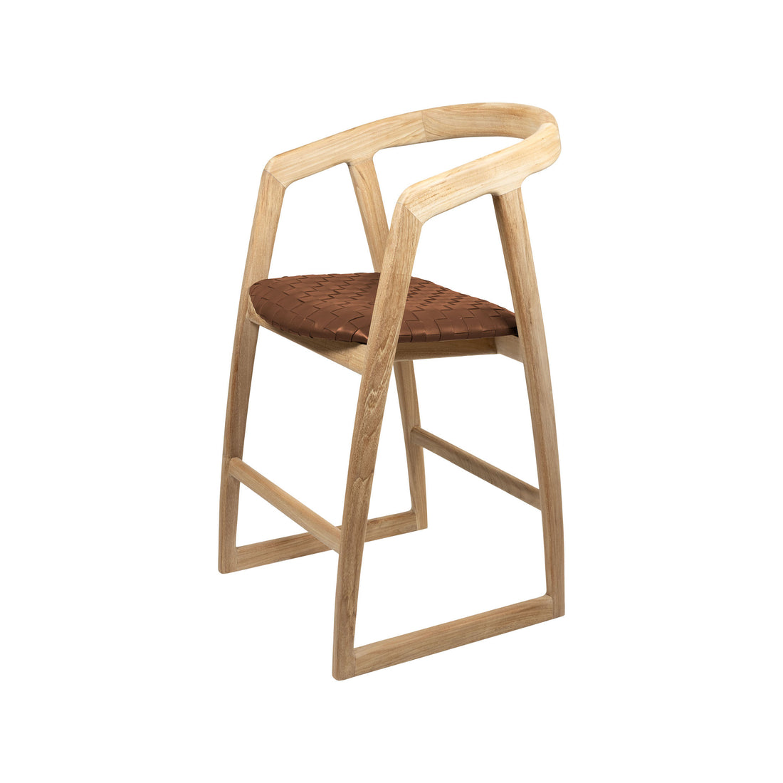 Mabel | Kitchen Stool Leather Tan