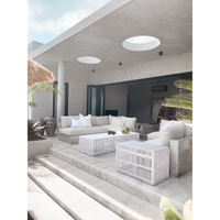 Zara | Side Table Rattan White