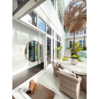 Zoe | Large Round Mirror Natural Rattan 1.6M