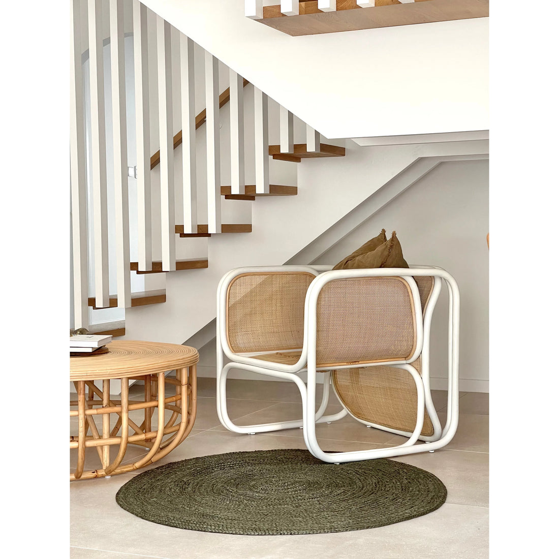 Sybella | Occasional Chair Rattan White