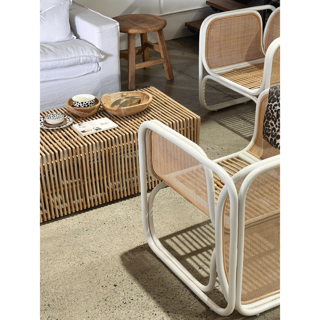 Sybella | Occasional Chair Rattan White