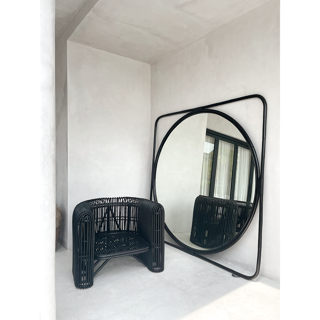 Quinn | Occasional Chair Rattan Black