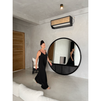 Bonnie | Extra Large Mirror Feature Rattan Black