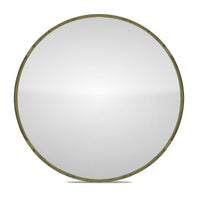 Zoe | Large Round Mirror Olive Rattan 1.6M