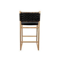 Tess | Kitchen Stool Leather Black