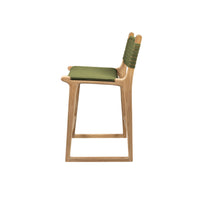 Tess | Kitchen Stool Leather Olive