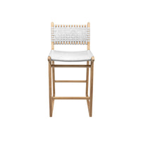 Tess | Kitchen Stool Leather White