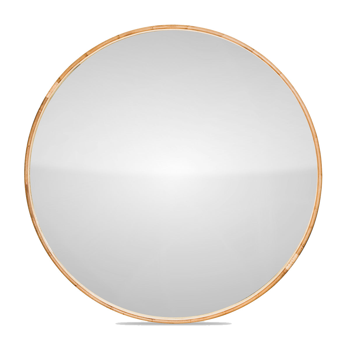 Zoe | Extra Large Round Mirror Rattan Black