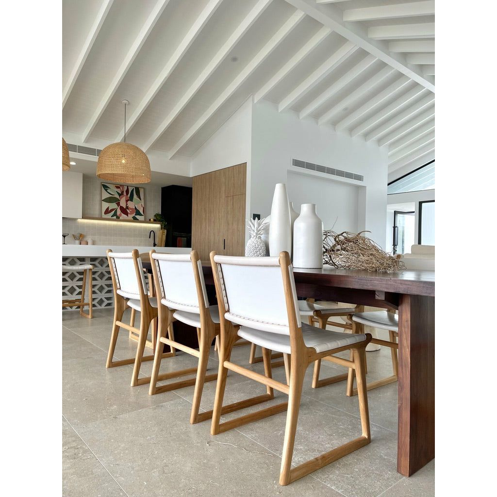 Daisy | Dining Chair Leather White