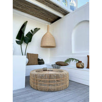 Monique | Round Rattan Coffee Table Natural
