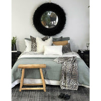 Stella Mirror Rattan Black