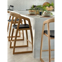 Mabel | Kitchen Stool Rattan Black