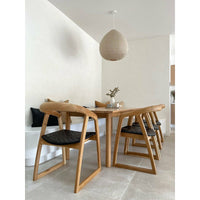 Mabel Dining Chair in Black Leather