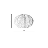 Betty | Pendant Rattan White
