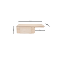 Bo | Floating Side Tables Rattan Natural - SOLD AS A PAIR