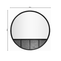 Bonnie | Extra Large Mirror Feature Rattan Black