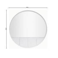 Bonnie | Extra Large Mirror Feature Rattan White