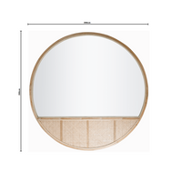 Bonnie | Extra Large Mirror Feature Rattan Natural