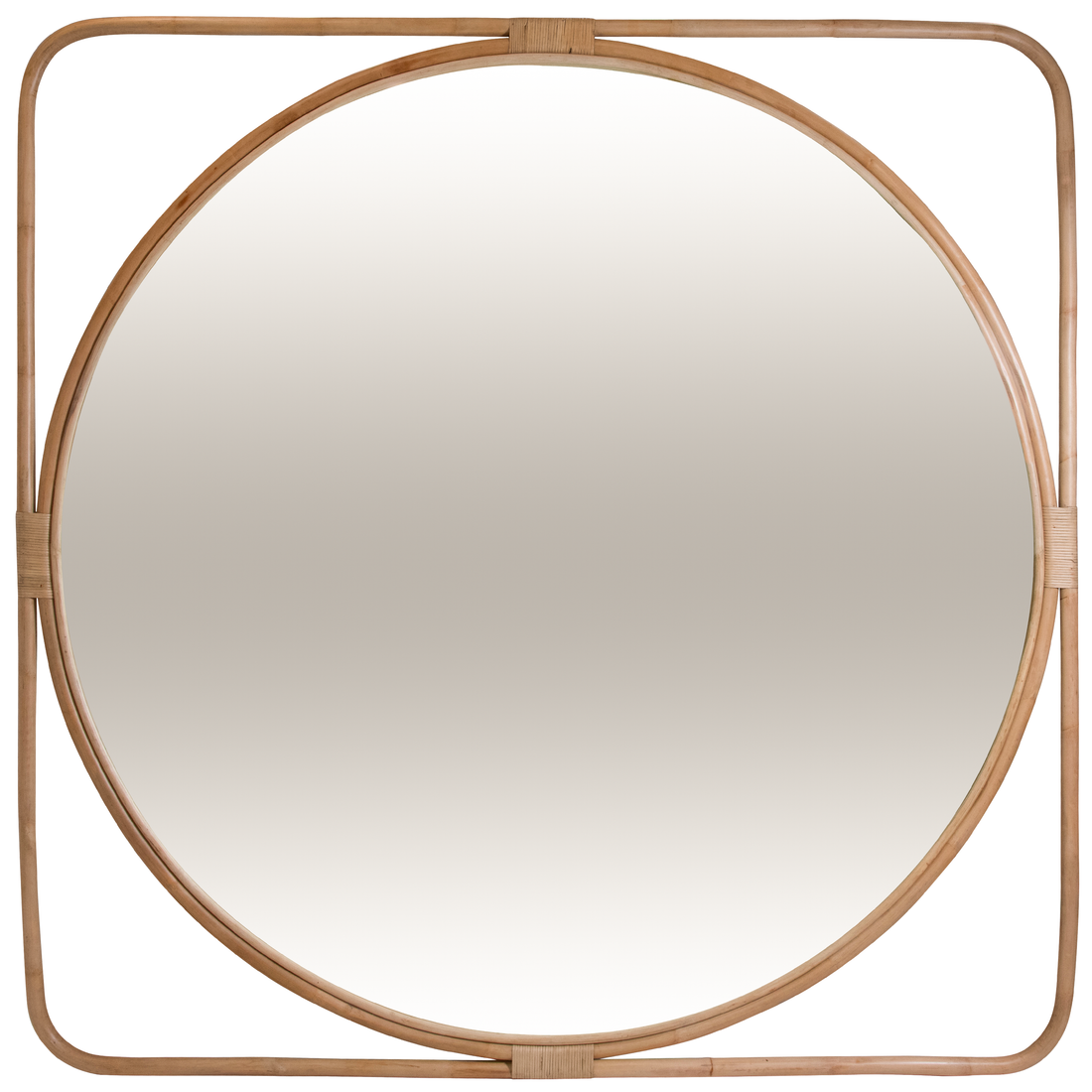 Poppy | Square Frame Extra Large Mirror Rattan Natural