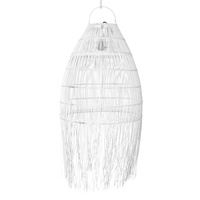 Cleo | Pendant Rattan White