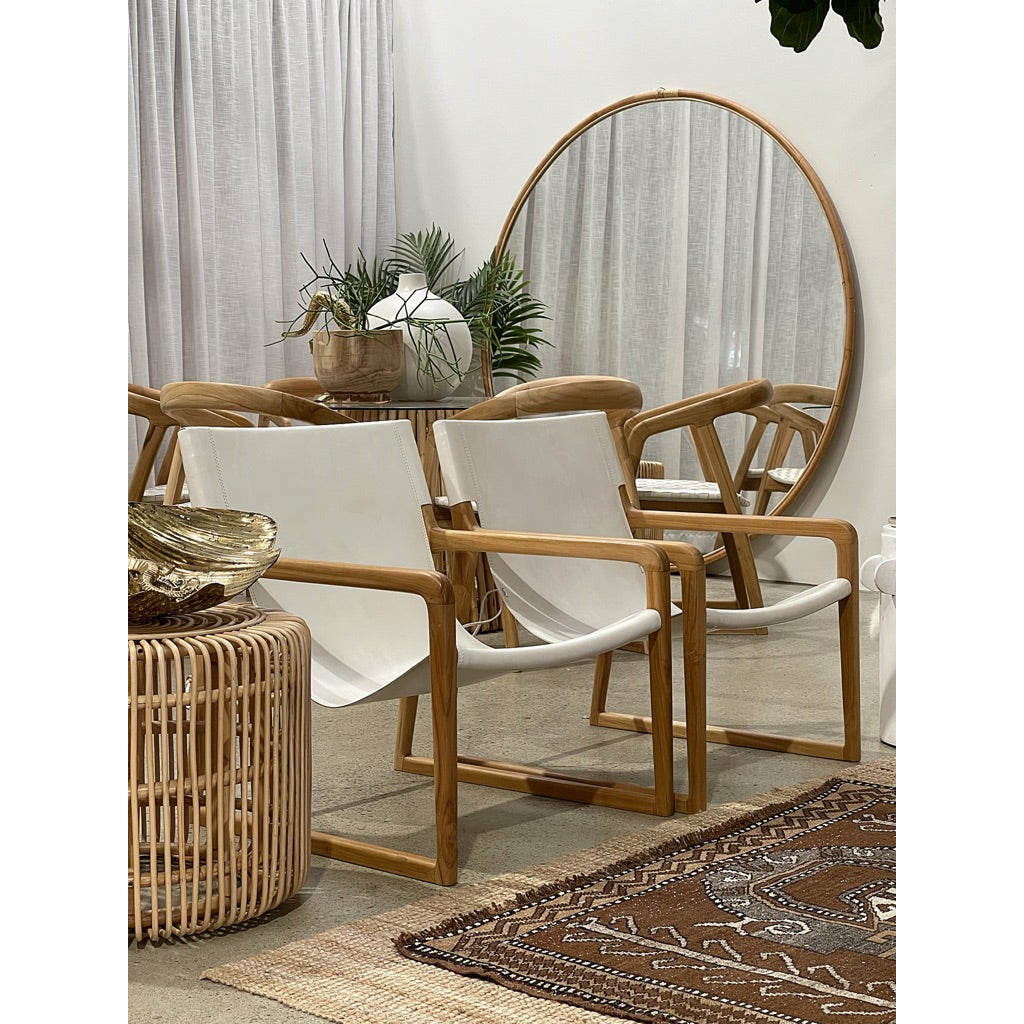 Heidi | Sling Chair Leather White