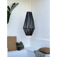 Hanging Rattan Isla Pendant Black