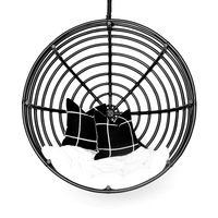Georgie | Hanging Chair Rattan Black