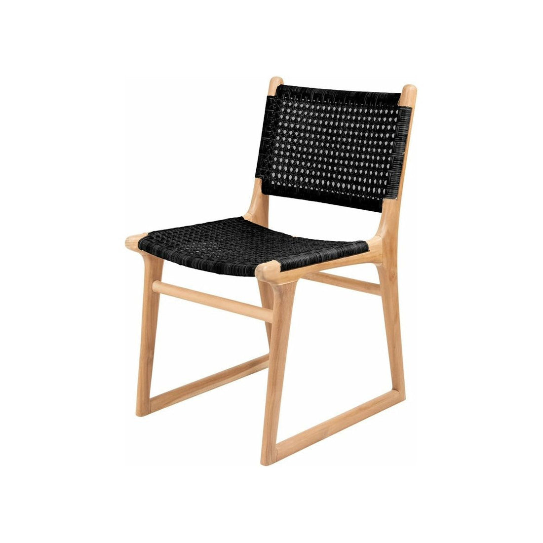 Daisy Dining Chair Rattan Black
