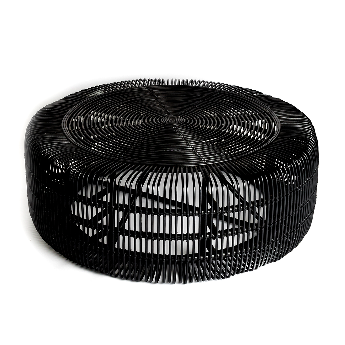 Monique | Coffee Table Rattan Black