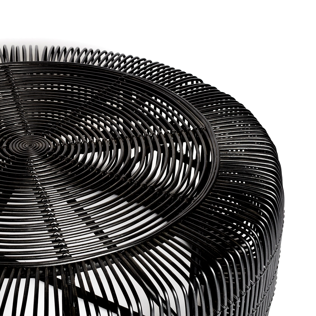 Monique | Coffee Table Rattan Black
