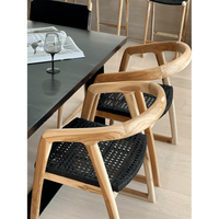 Mabel | Dining Chair Rattan Black