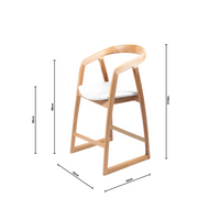 Mabel | Kitchen Stool Leather White