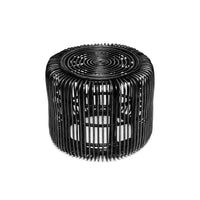 Moni Side Table Rattan Black