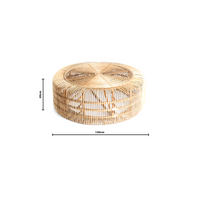 Monique | Round Rattan Coffee Table Natural