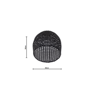 Nina | Pendant Rattan Black