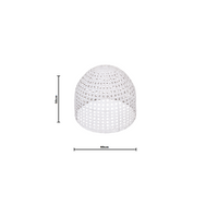 Nina | Pendant Rattan White