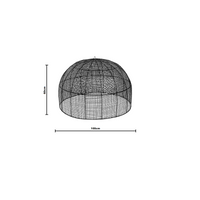 Penny | Pendant Rattan Black