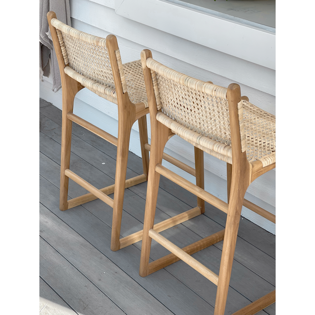 Daisy | Kitchen Stool Rattan Natural