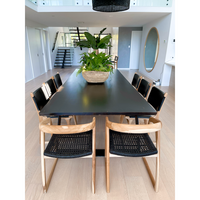 Mabel | Dining Chair Rattan Black