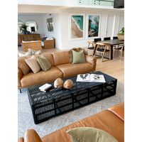 Zara | Coffee Table Rattan Black