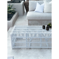 Zara | Coffee Table Rattan White