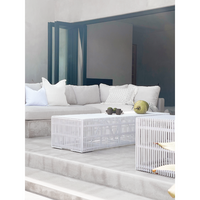 Zara | Coffee Table Rattan White