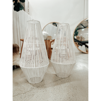 Isla | Pendant Rattan White
