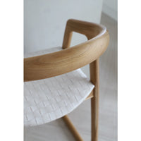 Mabel | Kitchen Stool Leather White