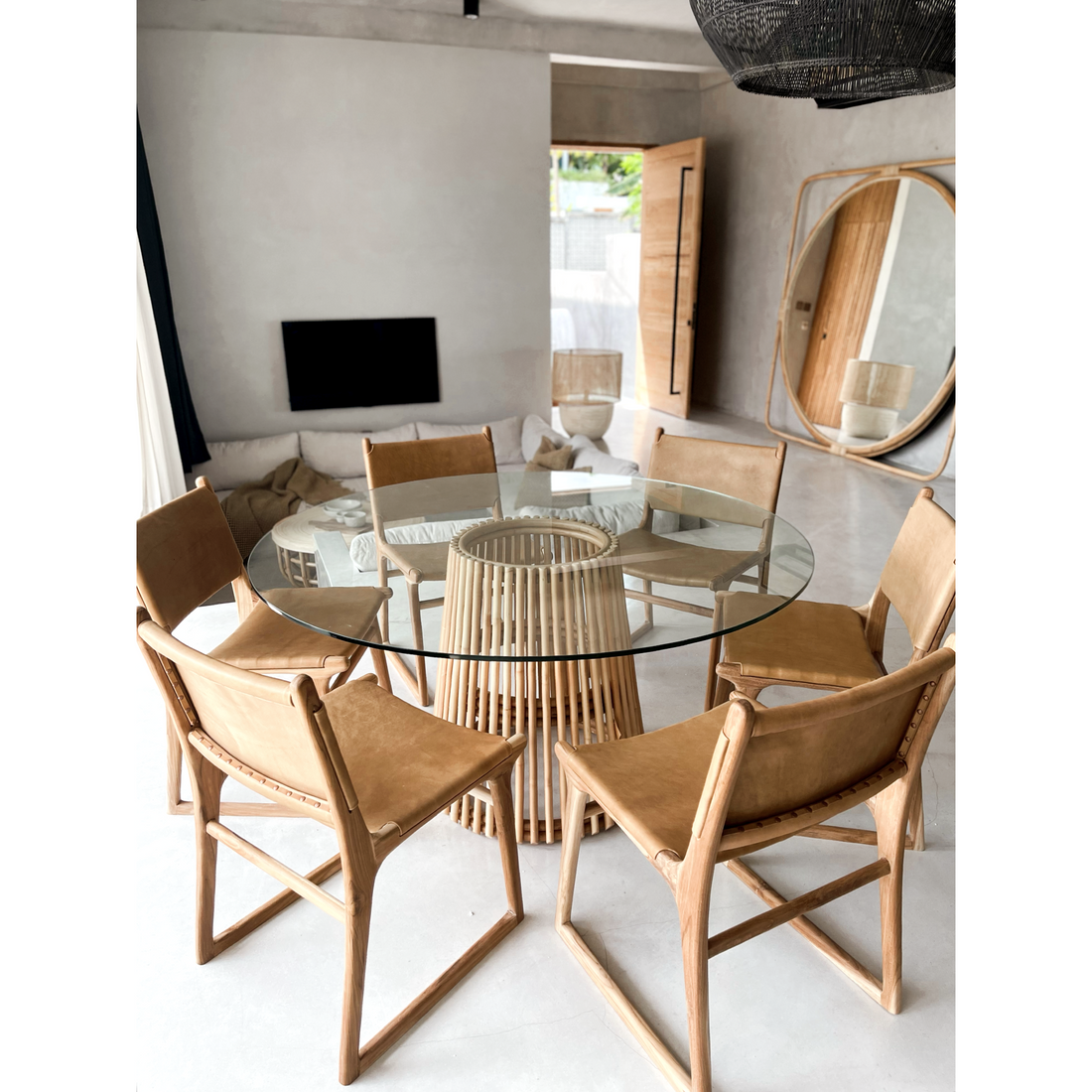 Daisy | Dining Chair Leather Sand