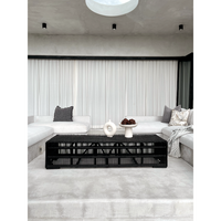 Zara | Coffee Table Rattan Black